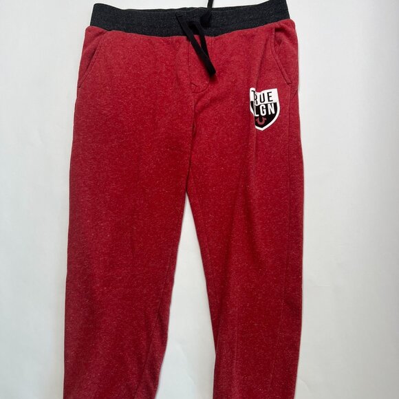 True Religion Jogger Sweatpants Red Size Large *USED* - Picture 1 of 4